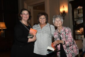 group of female literary voices event attendees smiling